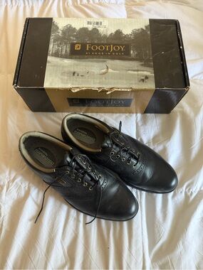 ⛳️ FootJoy Black Leather Men’s Oxford Golf Shoes | worn once ‼️
